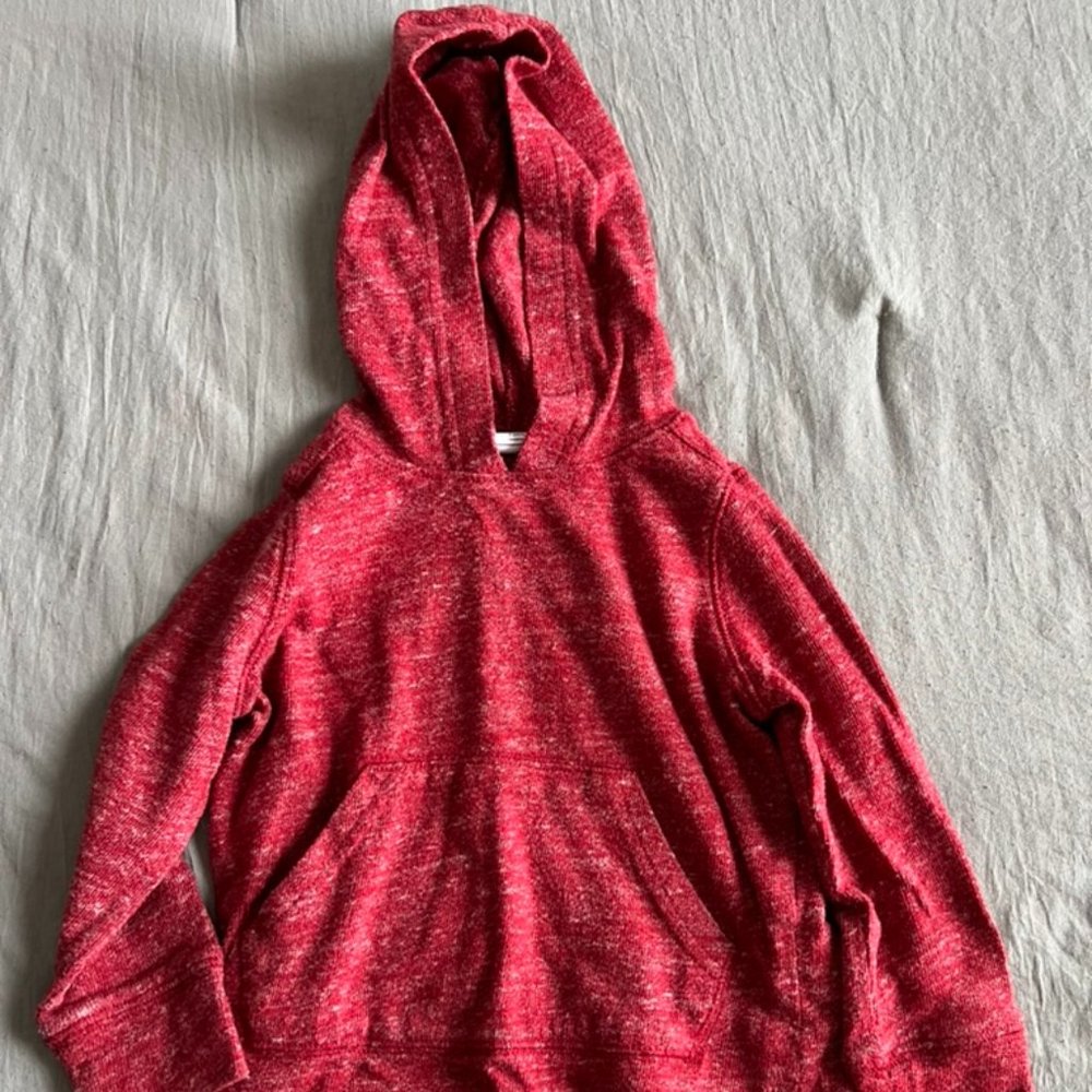 Baby Gap Red Hooded sweater with front pocket 2T